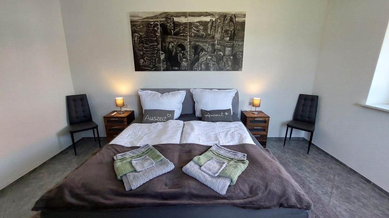 Ferienwohnung Am Hofladen Hellendorf - Saechsische Schweiz Bad Gottleuba Exterior foto